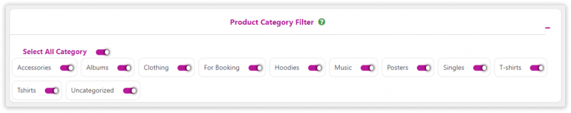 Product Catogry Filter WC GSheetConnector Plugin Settings