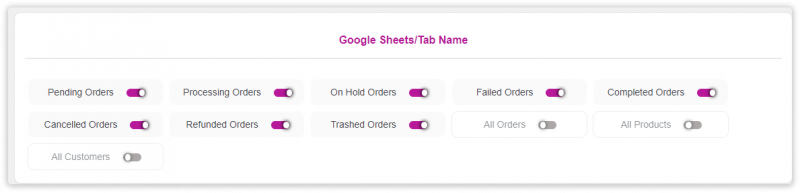 WooCommerce Google Sheets Tab Setting 1 How to Connect Google Sheets with WooCommerce